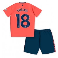 Dječji Nogometni Dres Everton Ashley Young #18 Gostujuci 2023-24 Kratak Rukav (+ Kratke hlače)